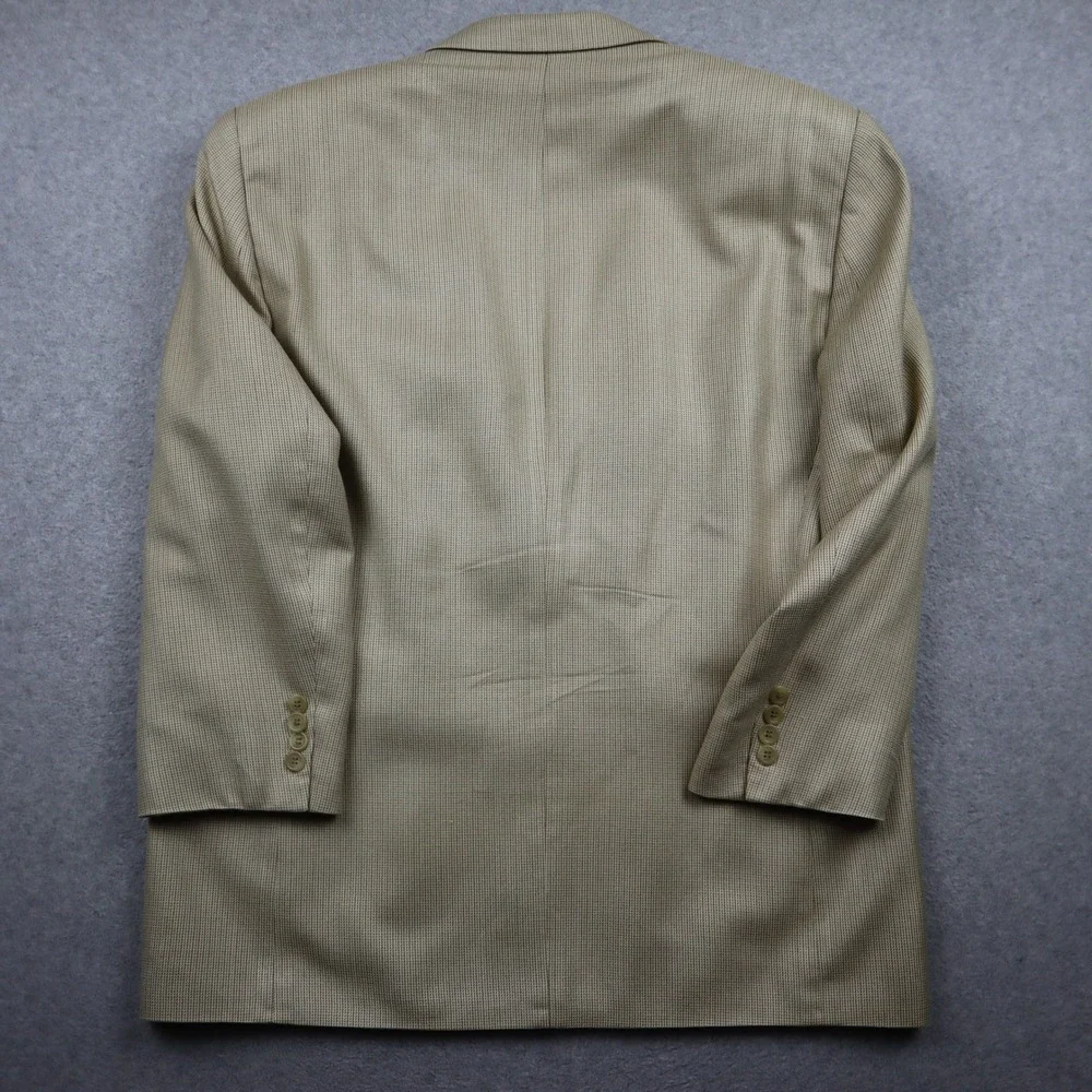 Ralph Lauren Sport Coat Mens 44R Tan Micro-Houndstooth Two-Button Blazer Canada